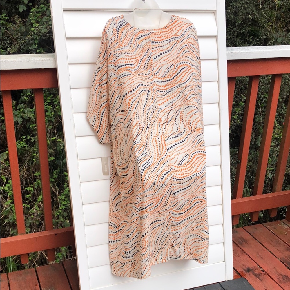 Chico's NWT V-neck multi print pattern short Dress SIZE 4 - Picture 12 of 13